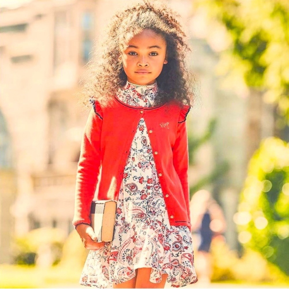 Janie & Jack The Maya Dress White Paisley. Size 5. - Picture 2 of 15